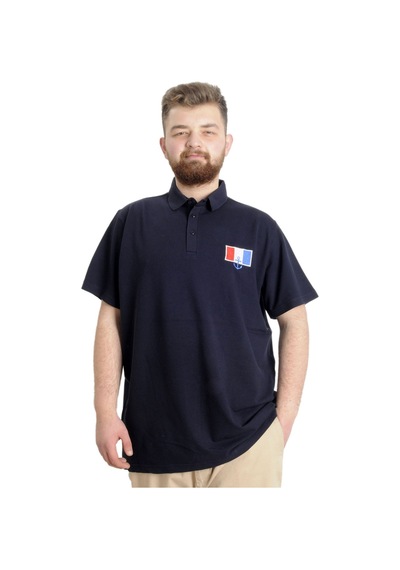 Mode Xl Büyük Beden Erkek T-Shirt Polo Absolute Destıny 23335 Lacivert 001