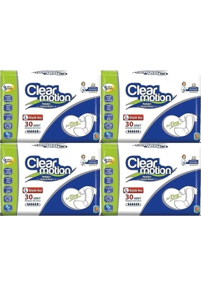 Clearmotion Yetişkin Hasta Bezi Bel Bantlı Büyük Large 120 Adet L