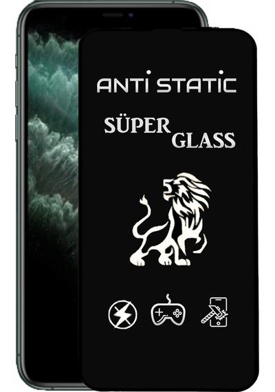 Apple Uyumlu   iPhone 11 Pro Max Tam Kaplayan Anti Statik Dayanıklı Süper Cam Ekran Koruyucu