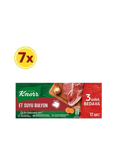 Knorr Et Bulyon 12'li 120 Gr X 7 Adet