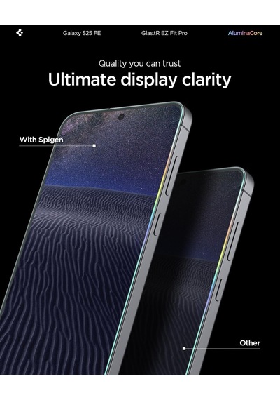 Galaxy S25 Fe İle Uyumlu Ekran Koruyucu Cam Kolay Kurulum Glas.tr Ez Fit Pro 2 Adet - Agl10202