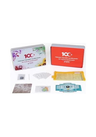 Foldscope Cep Mikroskobu Kaşif Seti 100.yıl Özel Metal Kutusunda