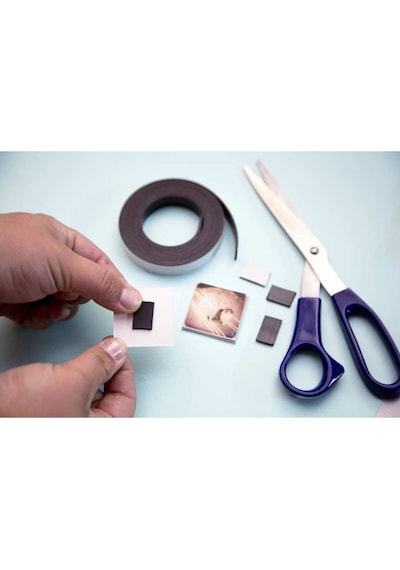 2 Metre Yapışkanı Çok Güçlü Şerit Mıknatıs Magnet, En: 2cm - Resim Mıknatısı Buzdolabı Magnet