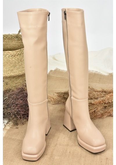Fox Shoes Ten Platform Topuklu Kadın Çizme L282390109