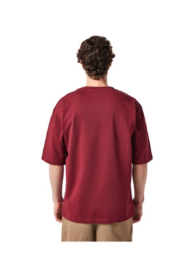 Gsstore X Midground Erkek Basic T-shirt E251227 Bordo