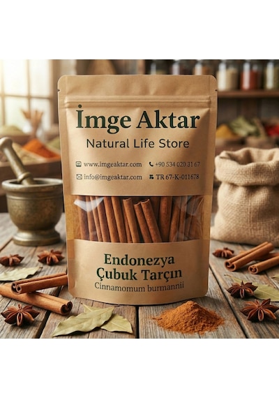 Endonezya Çubuk Tarçın Yoğun Aromalı 50g