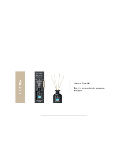 Bambuhome Dıffuser Oda Ofis Ortam Kokusu Blue Sea 120 Ml Reed Dıffuser Deniz Esintisi