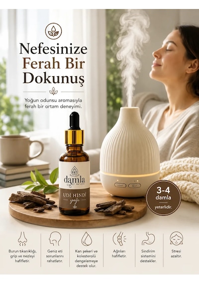 Biodamla Natural Udi Hindi Yağı 50 Ml