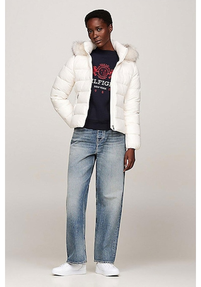 Tommy Hilfiger Kadın Mont Beyaz