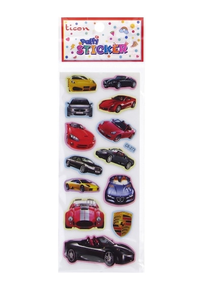 Ticon Lüks Arabalar Sticker - 3 Adet