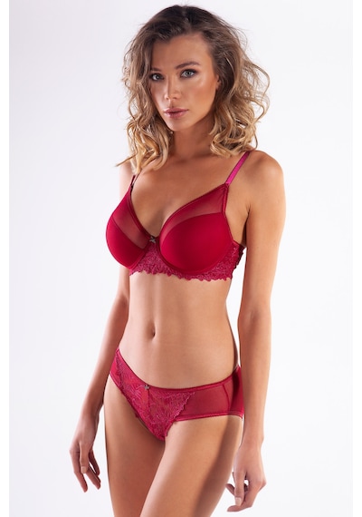 Etiler Collection Golshan Gaspara Big Size Plunge Bra, Şarap Rengi Konforlu Ve Şık Sütyen Çok renkli