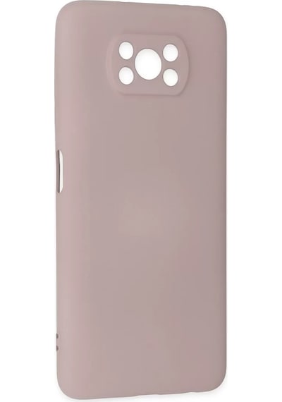 Newface Xiaomi Pocophone X3 Kılıf Nano İçi Kadife Silikon - Pudra