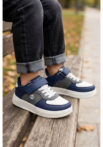 Alessio Lacivert Bej Cırtlı Bağcıklı Konforlu Unisex Çocuk Sneaker Günlük Spor Ayakkabı Lacivert - Bej Alessio Lacivert Bej Cırtlı Bağcıklı Konforlu Unisex Çocuk Sneaker Günlük Spor Ayakkabı Lacivert - Bej