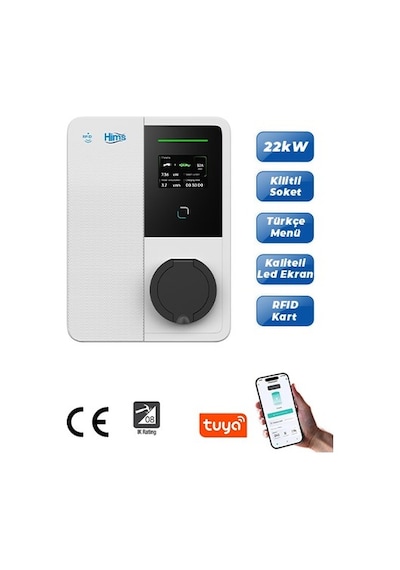 Hims Hevc-22 22kw Bireysel Duvar Tipi Araç Şarj Cihazı