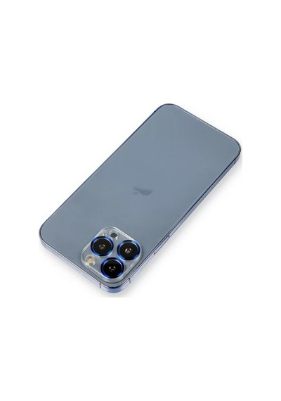 Newface Apple İphone 12 Pro Metal Kamera Lens Koruma Cam - Mavi