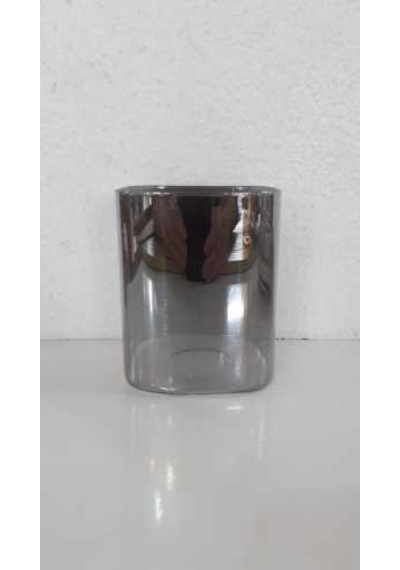Kare Avize Camı Füme Rengi Boyu 12cm,eni 10cm Füme