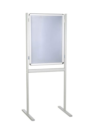 B1 50x70 Cm Yüksek Alüminyum Tek Taraflı Mobil Kaldırım Reklam Poster Pano - Ds052