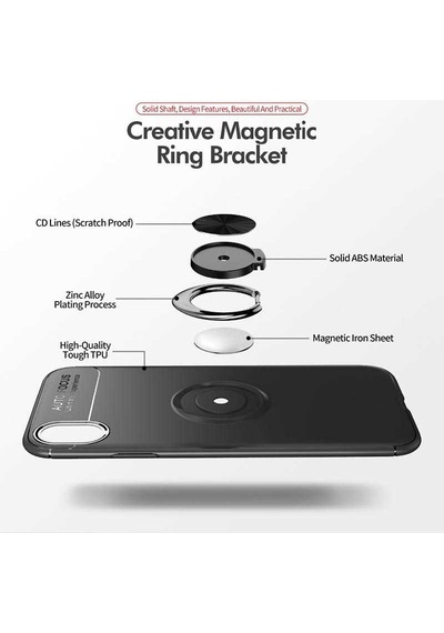 Apple Uyumlu iPhone Xr 6.1 Kılıf Zore Ravel Silikon Kapak Mavi