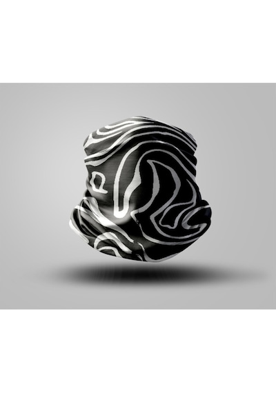 Buffalo Estetik Tasarımlı Motorcu Buff Maske Outdoor Boyunluk Unisex Bandana Siyah