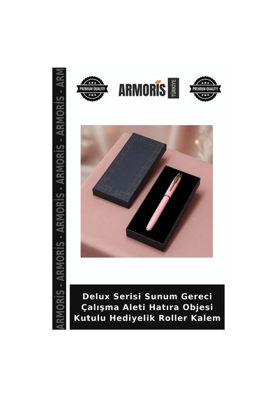 Delux Serisi Sunum Gereci Çalışma Aleti Hatıra Objesi Kutulu Hediyelik Roller Kalem Çok Renkli