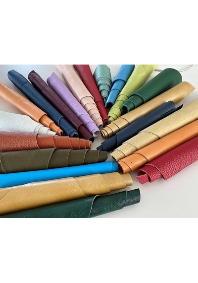 Osm Leather Rastgele Boyutlarda Ve Klasik Karışık Renklerde Kiloluk Hakiki İtalyan Derisi Parçaları-çeşitli Şek