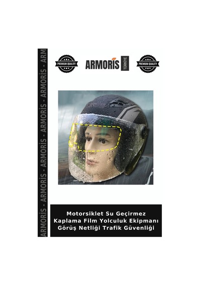 Armoris Motorsiklet Su Geçirmez Kaplama Film Yolculuk Ekipmanı Görüş Netliği Trafik Güvenliği