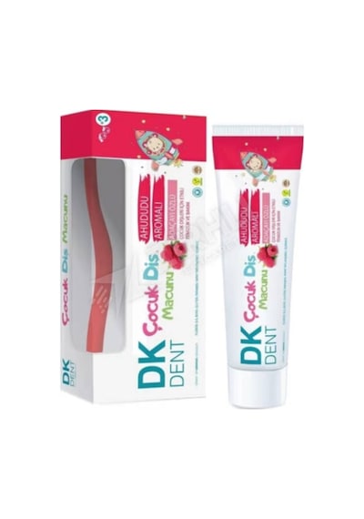 5 Adet Dk Dent Çocuk Diş Macunu + Diş Fırçalı Ahududu Aromalı 50 Ml