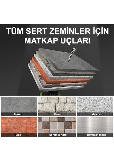 Cat Da04901 8 Parça Tungsten Karbür Beton Matkap Uç Seti