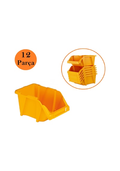 Venoa Dp40 Depo Raf Düzenleyici Parça Saklama Avadanlık Kutusu 12 Parça 490x310x200 Mm