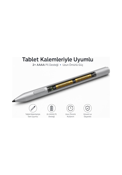 Dokunmatik Tablet Kalemi İçin Aaaa Alkalin Pil 1.5v Lr61 2'li Paket
