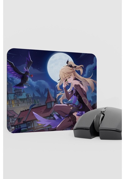 Fischl Genshin Impact Anime Gacha V1 - 22x18 Gaming Mouse Pad Fare Altlığı