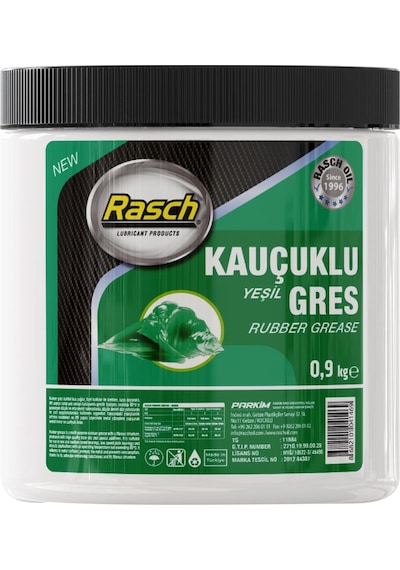 Rasch Kauçuklu Katı Gres Yağı Yeşil 0.9 KG