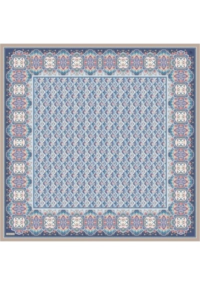Armine İpek Eşarp 2026 Yaz - 9518-31 Mavi Twill
