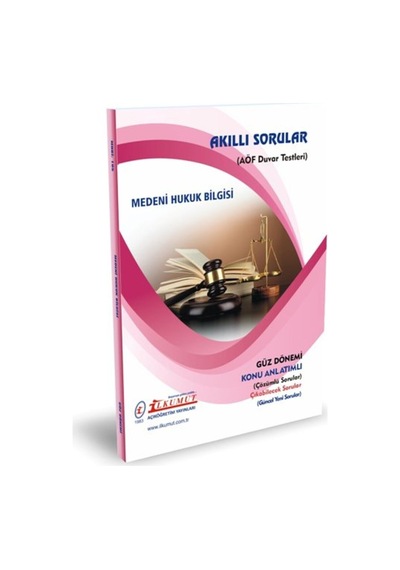 İlkumut Yayınları - Medeni Hukuk Bilgisi Konu Anlatımlı - Çözümlü Sorular