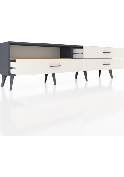 Arges Tv Ünitesi Tek Raflı 3 Çekmeceli 176x30x51 Antrasit-çam/aytaşı Atlas Çam/aytası Arges Tv Ünitesi Tek Raflı 3 Çekmeceli 176x30x51 Antrasit-çam/aytaşı Atlas Çam/aytası