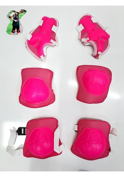 Çocuk Dizlik Dirsek El Koruyucu Set Güvenlik Aksesuarları Dizlik Dirseklik El Koruma 4-12 Yaş 29x19 - 19x35 / Pembe Pembe Çocuk Dizlik Dirsek El Koruyucu Set Güvenlik Aksesuarları Dizlik Dirseklik El Koruma 4-12 Yaş 29x19 - 19x35 / Pembe Pembe