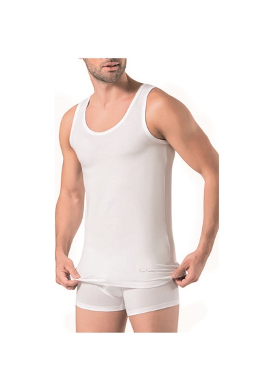Pierre Cardin 300 Erkek Likralı Modal Atlet-beyaz