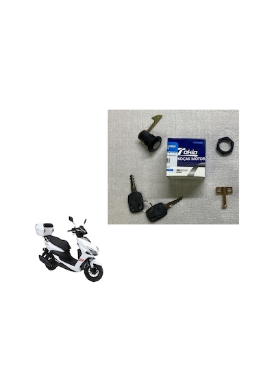 Kuba Pesaro 125-x Ve 50-x Arka Bagaj Kilidi Kilit Seti