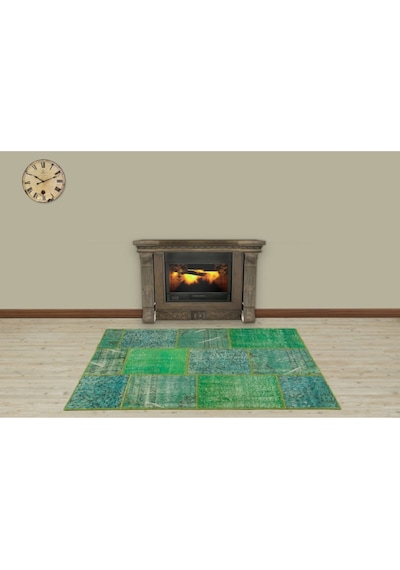 Modern Klasik Patchwork Eskitme Halı 120x180 Model 5447