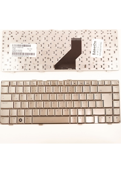 HP Uyumlu Dv6700 Serisi Notebook Klavye Gümüş Gri