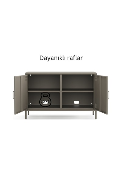 Tv Ünitesi, Tv Dolabı,2 Kapaklı Dolap 100,50 X 40 X 64,50 Cm Ral 7039 Acıbadem Antrasit Tv Ünitesi, Tv Dolabı,2 Kapaklı Dolap 100,50 X 40 X 64,50 Cm Ral 7039 Acıbadem Antrasit
