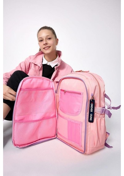 Forever Ayıcık Tam Ortopedik Destekli Sırt Çantası Fy-2206 Pembe