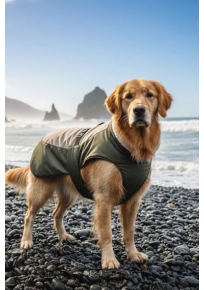 Adonis Köpek Mont Yağmurluk İçi Polarlı Yağmur & Rüzgar Geçirmez, Kolay Giydirilir 5 Açık Gri