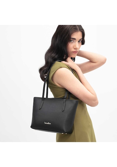 Siyah Omuz Çantası Kadın United Colors Of Benetton Bnt 1813 Benetton