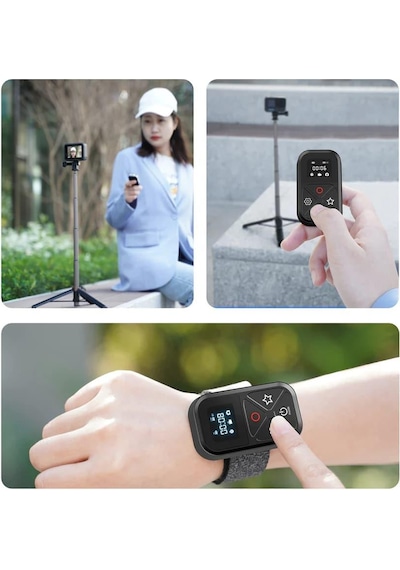 GoPro Aksiyon Kameraları İçin The Remote Uzaktan Kumanda 3.0 ( GoPro Hero12 Black / Hero11 Bl / Hero9 Outdoor Kamera Aks. 19931309