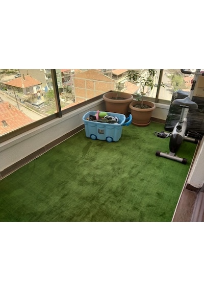 Regnum Halı Protokol Yeşil Kaymaz Taban Balkon Kesme Yolluk