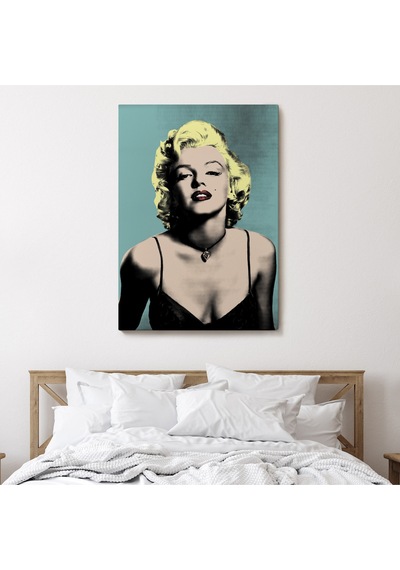 Marilyn Monroe Sarı Saçlı Kadın Modern Duvar Sanatı-5251