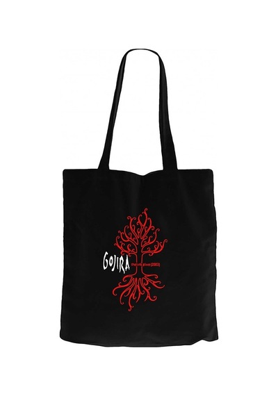 Gojira The Link Alive Siyah Kanvas Bez Çanta Siyah