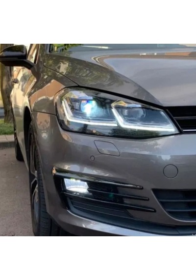 S-Dizayn  Volkswagen Golf 7 Sis Farı Çerçevesi Piano Black 2014-2017