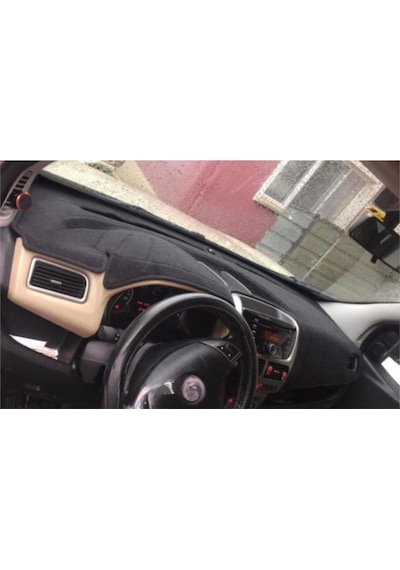 2009-2013 Modellerine Uygun Fiat Doblo Torpido Koruma Halısı Siyah Kenar Renk Siyah